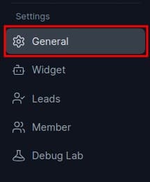 General settings for Connected Chatbots