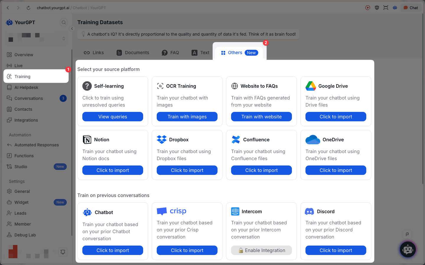 Other Training Sources